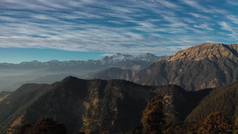 aerial-drone-camera-cinematic-shot-chopta-utrakhand-where-many-and-hills-and-mountains-are-visible