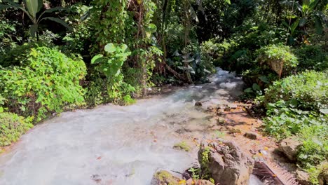 Flowing-water-of-San-Rafael-river-in-province-of-Barahona,-Dominican-Republic