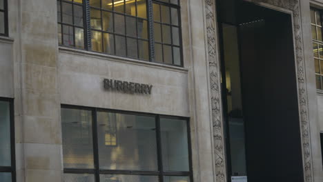 Medium-Shot-of-Burberry-Headquarters-Entrance-in-London