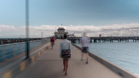 Moving-timelapse-along-St-Kilda-pier-in-Melbourne