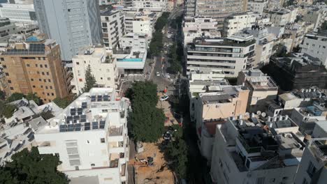 Panorama-Luftaufnahme-Der-Stadtteile-Im-Süden-Von-Tel-Aviv-Und-Des-Alten-Jaffa