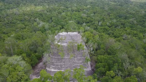 Aerial-view-from-the-bigest-mayan-pyramid-La-Danta,-Peten,-Guatemala
