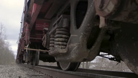 Train-Wheel-Of-Bogie-On-Railway-Track