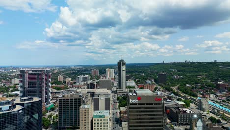 Stunning-Aerial-Drone-Footage-Showcases-Downtown-Hamilton's-Unique-Skyline