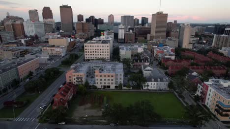 This-is-an-editorial-video-of-Aerial-footage-of-the-city-of-New-Orleans-flying-southwest