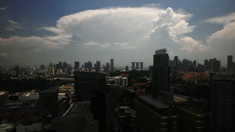 Time-lapse-of-the-skyline-in-the-city-centre-of-Singapore