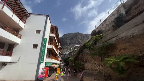 Los-Gigantes-city,-Tenerife-in-Spain-4K-30-fps