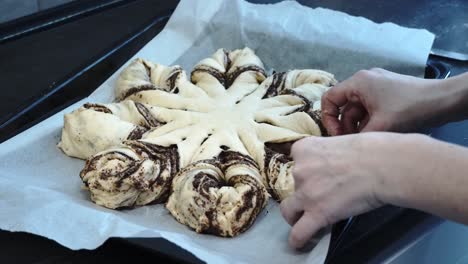 Making-Festive-Star-shaped-Cake:-Polish-Traditional-Poppy-Seed-Roll