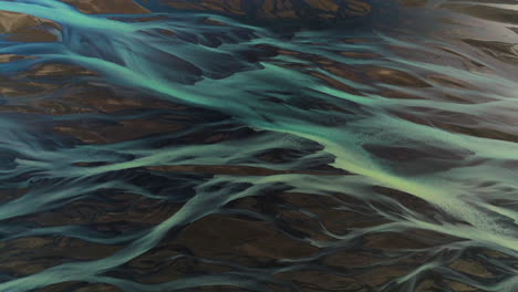 Abstract-Details-Of-Like-Veins-Landscape-Of-Kálfafell-River-Braids-In-Iceland