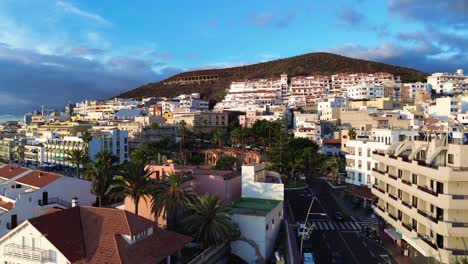 Los-Cristianos-city-Tenerife-Costa-Adeje,Canary-Islands-Spain-aerial-drone