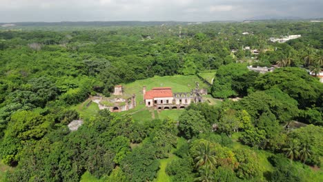 Aerial-view-of-the-old-sugar-mill-Ingenio-Boca-de-Nigua-near-San-Cristobal-in-the-Dominican-Republic