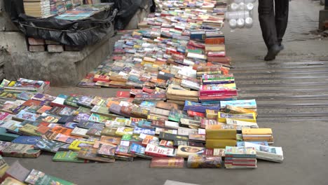 Old-books-are-being-sold-along-the-street-in-College-Street