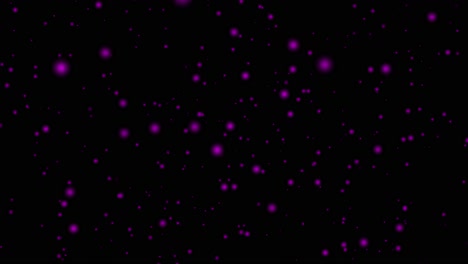 Partikellicht-Glühkugeln,-Die-Sich-Durch-Den-Weltraum-Bewegen,-Universum,-Animation,-Bewegungsgrafik,-Visueller-Effekt,-3D-Hintergrund,-Nahtlose-Schleife,-4k,-Rosa,-Schwarz