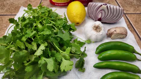 Ingredients-needed-to-make-a-vegetarian-meal---Chana-Masala-series