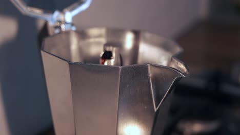 Espresso-Coffee-boiling-from-Italian-coffe-maker-Moka-Pot