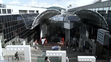 View-Looking-Down-From-Outside-Upper-Level-East-End-At-Kyoto-Station