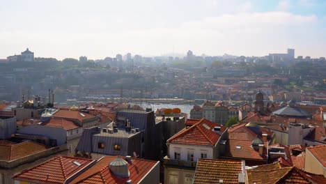 Portugal,-Porto,-Blick-Vom-Aussichtspunkt-Vitória-Auf-Die-Altstadt-Und-Den-Fluss-Douro