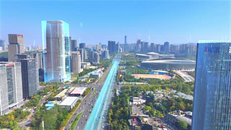 Technologiestadt-Zukunftstechnologie-Smart-City-China-Wissenschafts--Und-Technologiestadt