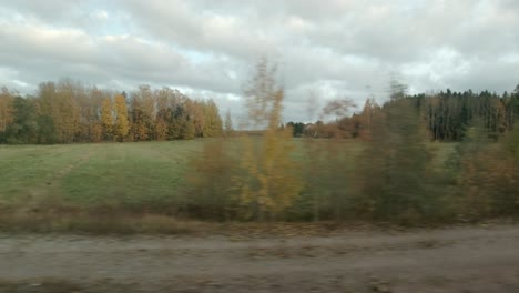 View-of-the-Helsinki-landscape-from-the-carriage-window,-POV