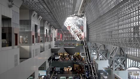 Daytime-View-Inside-The-Central-Hall-Atrium-At-Kyoto-Station-From-The-West-End-Upper-Level