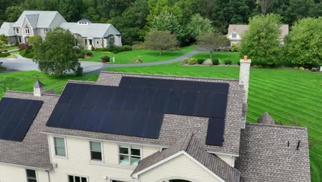 Solar-panels-on-house-rooftop-with-shingles