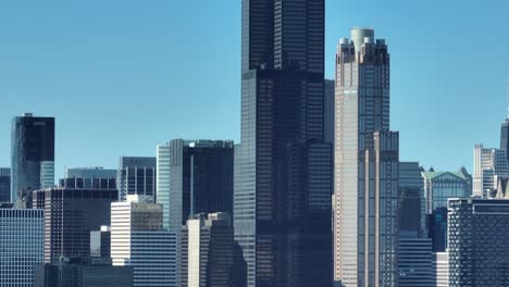 Willis-Tower-In-Der-Skyline-Von-Chicago