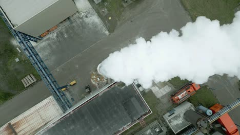 White-smoke-from-a-chimney-topdown-view
