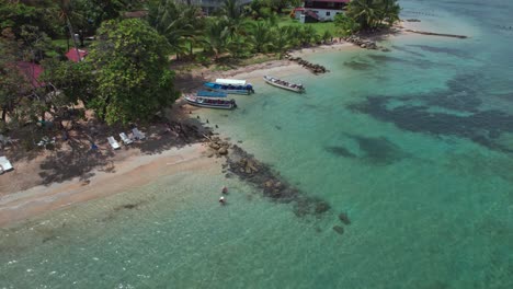 Boca-del-Drago-beach-a-tourism-beaches-in-Bocas-del-Toro,-Panama---stock-video