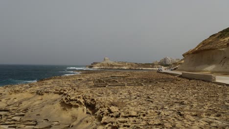 Panoramic-View-Of-The-Salt-Pans-In-Zebbug,-Gozo