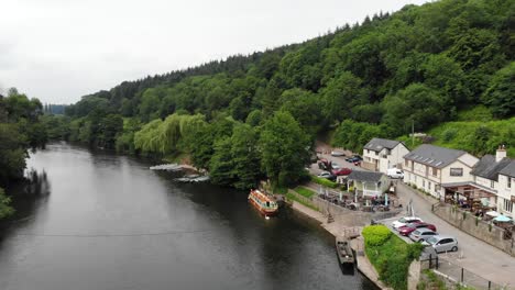Aerial-Crane-Shot-of-Symonds-Yat-over-the-River-Wye