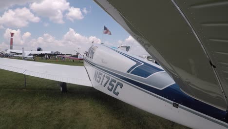 vintage-airplane-on-display-at-airshow