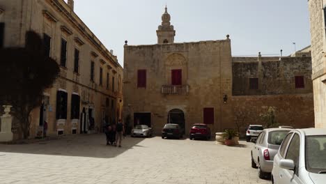 Street-View-Of-The-Silent-City,-Mdina