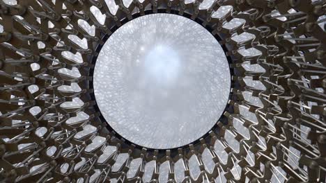 Static-shot-of-'The-Hive'-installation-at-Kew-Gardens,-London