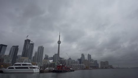 Downtown-Toronto-Skyline-In-Ontario,-Canada