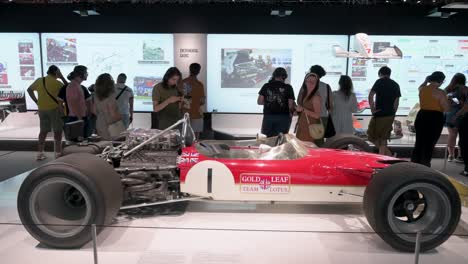 Der-Rennwagen-Lotus-Typ-49-Wurde-Während-Der-Ersten-Offiziellen-Formel-1-Ausstellung-Der-Welt-Auf-Der-Ifema-Madrid-In-Spanien-Ausgestellt