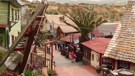 Families-Visiting-The-Popeye-Village-On-A-Windy-Day