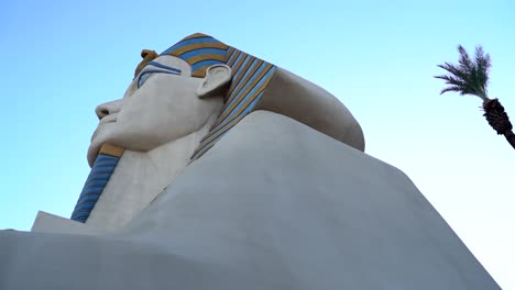 Close-up-of-Luxor-Sphinx-in-Las-Vegas-during-sunset
