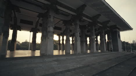 Columns-At-The-Independence-Memorial-Hall-With-The-D