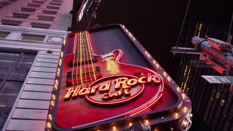 the-hard-rock-advertisement-lights-up-on-the-time-square-in-new-york