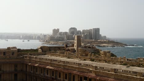 Blick-Auf-Sliema-Vom-National-War-Museum---Fort-Saint-Elmo,-Valletta