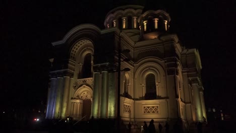 Timelapse-of-church-changing-colors