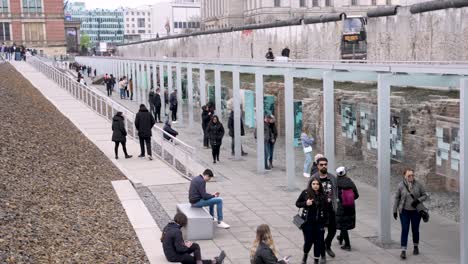 Visitors-Walking-Along-Outdoor-Exhibition-At-Topography-Of-Terror-In-Berlin