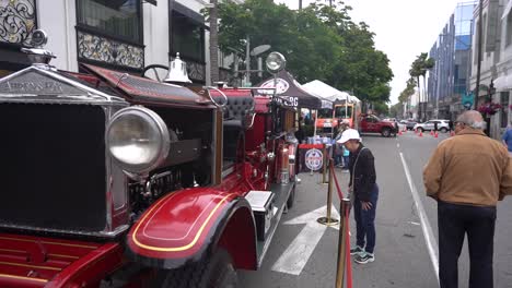 fire-truck-on-display-At-car-show