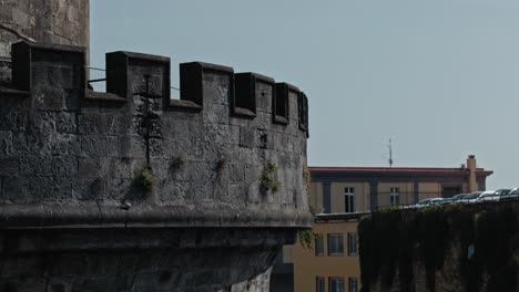 Castel-Nuovo's-ancient-battlements-in-Naples