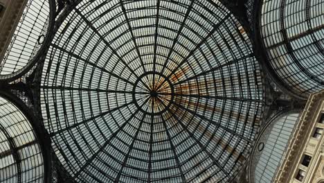 Radiant-dome-of-Galleria-Umberto,-Naples