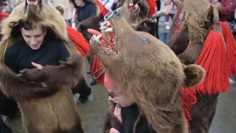 Romania-Bear-Festival-Dance-Ritual-Connects-Romania-With-The-Past---Close-Up-Shot