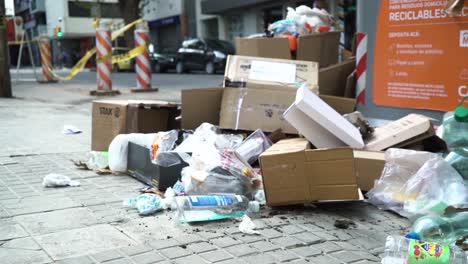 Überfüllter-Müllcontainer-In-Einer-Stadtstraße