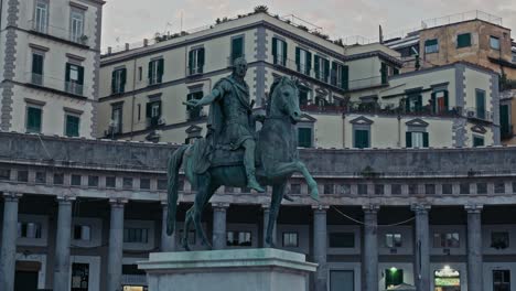 Charles-VII-monument,-Piazza-Plebiscito,-Naples-Italy