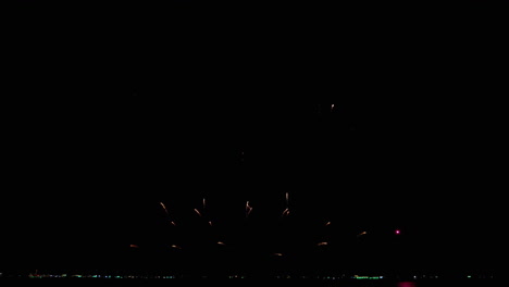 Das-Systematische-Abfeuern-Von-Feuerwerkskörpern-Aus-Niedrigen-Bis-Großen-Höhen-Offenbart-Den-Höhepunkt-Eines-Außergewöhnlichen-Schauspiels-Farbiger-Funken-Und-Flammen-Mit-Bokeh-Lichtern-Am-Nachthimmel