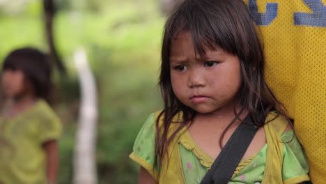 Sad-Young-Ethinc-Asian-Girl-In-Small-Remote-Village-Indigenous